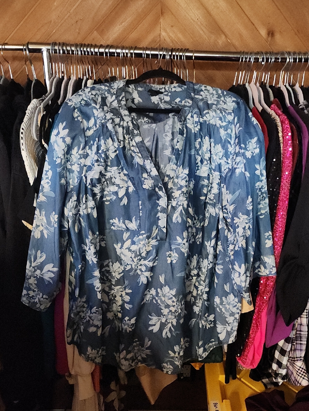 Blue Floral challis harper